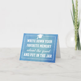 ブルーウォーターカラー大学院ハットメモリージャー カード