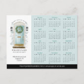 ブルーウォーターカラー実在ドアエステートカレンダー2025 ポストカード (正面)