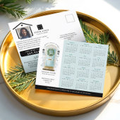 ブルーウォーターカラー実在ドアエステートカレンダー2025 ポストカード