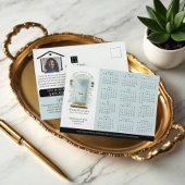 ブルーウォーターカラー実在ドアエステートカレンダー2025 ポストカード