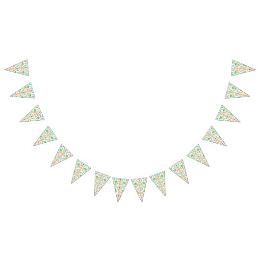 ブルーウォーターカラー恐竜誕生日ベビーシャワー バンティングフラッグ (全)