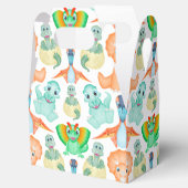 ブルーウォーターカラー恐竜誕生日ベビーシャワー フェイバーボックス (オープン)