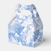 ブルーウォーターカラー植物性花模様結婚ズ フェイバーボックス (裏面サイド)