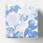 ブルーウォーターカラー植物性花模様結婚ズ フェイバーボックス (上部)