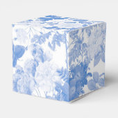 ブルーウォーターカラー植物性花模様結婚ズ フェイバーボックス (裏面サイド)