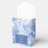 ブルーウォーターカラー植物性花模様結婚ズ フェイバーボックス (オープン)