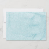 ブルーウォーターカラー熱気球ベビーシャワー 招待状 (裏面)