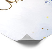 ブルーウォーターカラー第1聖餐式へようこそ ポスター (角)