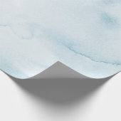 ブルーウォーターカラー素朴パステルラッピング紙 ラッピングペーパー (角)