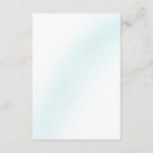 ブルーウォーターカラー結婚ウェーブズホテル エンクロージャーカード (裏面)