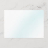 ブルーウォーターカラー結婚ウェーブズホテル エンクロージャーカード (裏面)