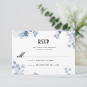 ブルーウォーターカラー結婚式招待状スイート 招待状 (スタンド正面)