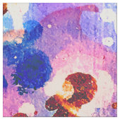 ブルーウォーターカラー絞り染めスプラッシ絵画ュ抽象芸術ズ ファブリック (クローズアップ)