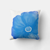 ブルーウォーターカラー花枕 クッション (裏面)
