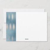 ブルーウォーターカラー虹彩写真クリスマスカード シーズンカード (裏面)