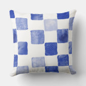 ブルーウォーターカラー装飾用クッション クッション (裏面)