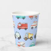 ブルーウォーターカラー車 紙コップ (裏面)