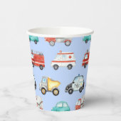 ブルーウォーターカラー車 紙コップ (左)