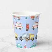 ブルーウォーターカラー車 紙コップ (右)