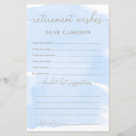 ブルーウォーターカラー退職願い