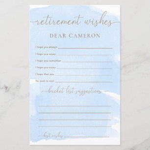 ブルーウォーターカラー退職願い