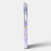 ブルーウォーターカラー金ゴールドグリッターアゲパーソナライズされたート Case-Mate iPhoneケース (裏面 / 左)