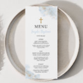 ブルーウォーターカラー金ゴールドボーイズ《キリスト教》洗礼式や命名式バプティスメニュー メニュー