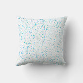 ブルーウォーターカラー(ばちゃばちゃ)跳ねる クッション (裏面)