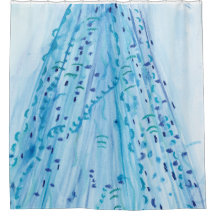 ブルーウォーターカラー&パステルアートワーク