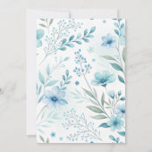 ブルーウォーターカラーsipとsee招待状 招待状 (裏面)