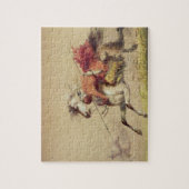 ブルーウォータークリークの戦い（別名：アッシュホロウの戦い）(1855) by A.J. ミラー ジグソーパズル (縦)