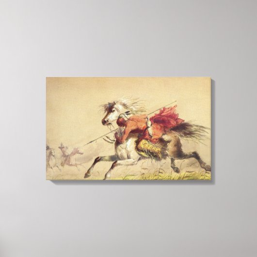 ブルーウォータークリークバトルバイアルフレッド・ヤコブミラー キャンバスプリント (正面)