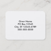 ブルーウォーターグラデーションカラー 名刺 (裏面)