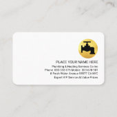 ブルーウォーターグランジゴールド蛇口タブ 名刺 (裏面)