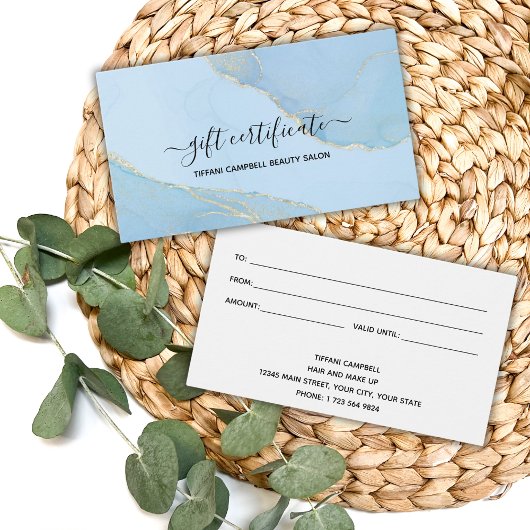 ブルーウォーターグリッターギフト券