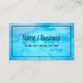 ブルーウォーターシンプルビジネスカード 名刺 (正面)