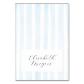 ブルーウォーターストライプカラー座席表 – バプテスマ テーブルナンバー (正面)