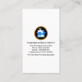 ブルーウォータースポットライト配管 名刺 (裏面)