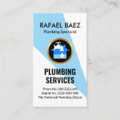 ブルーウォータースポットライト配管 名刺 (正面)