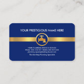 ブルーウォーターズ金ゴールド配管コーナー 名刺 (裏面)