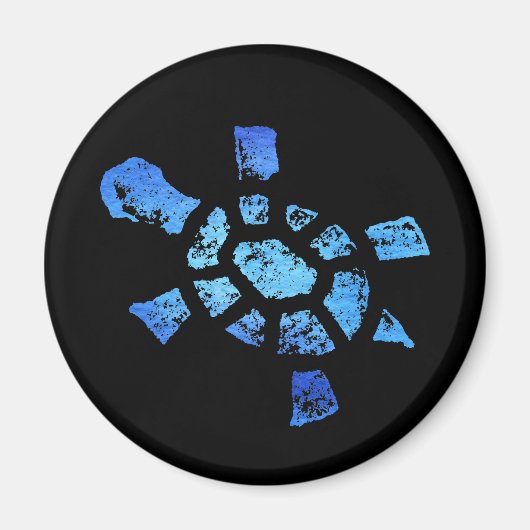 ブルーウォータータートルマグネット マグネット (正面)