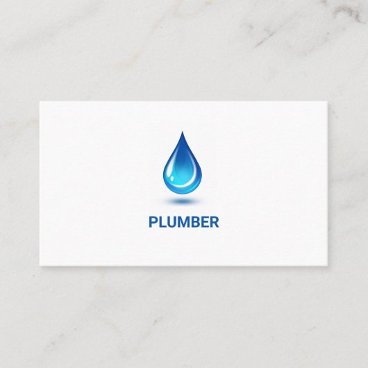 ブルーウォータードリッププロフェッショナル配管設備 名刺 (正面)