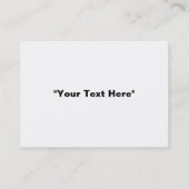 ブルーウォータードロップのクローズアップ 名刺 (裏面)