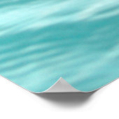 ブルーウォータードロップウェーブポスター ポスター (角)