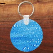 ブルーウォータードロップキーチェーン キーホルダー (正面)