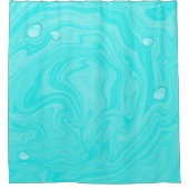 ブルーウォータードロップサマースイムプール誕生日パーティー シャワーカーテン (正面)