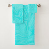ブルーウォータードロップサマースイムプール誕生日パーティー バスタオルセット (インサイチュ)