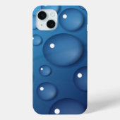 ブルーウォータードロップテクスチャ Case-Mate iPhoneケース (裏面)