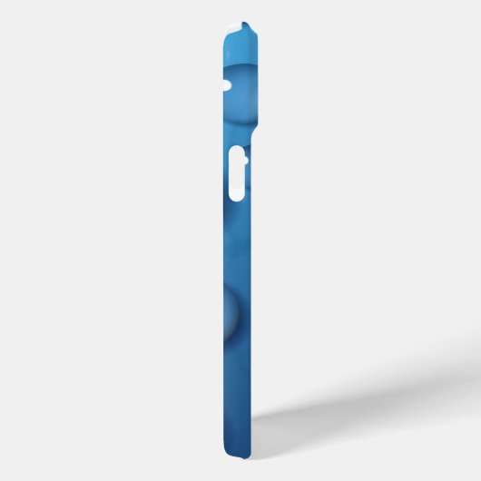 ブルーウォータードロップテクスチャ Case-Mate iPhoneケース (裏面 / 右)
