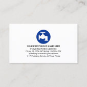 ブルーウォータードロッププラムシグネージ 名刺 (裏面)